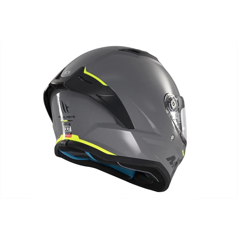 MT Stinger 2 Solid Gloss Grey Integral motorcykelhjelm