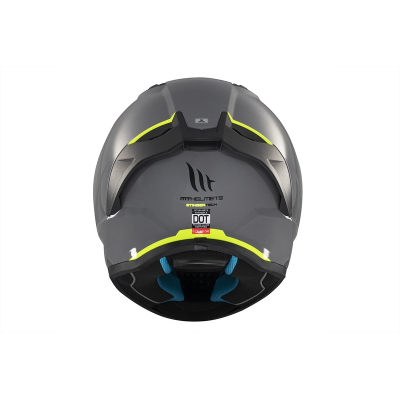 MT Stinger 2 Solid Gloss Grey Integral motorcykelhjelm