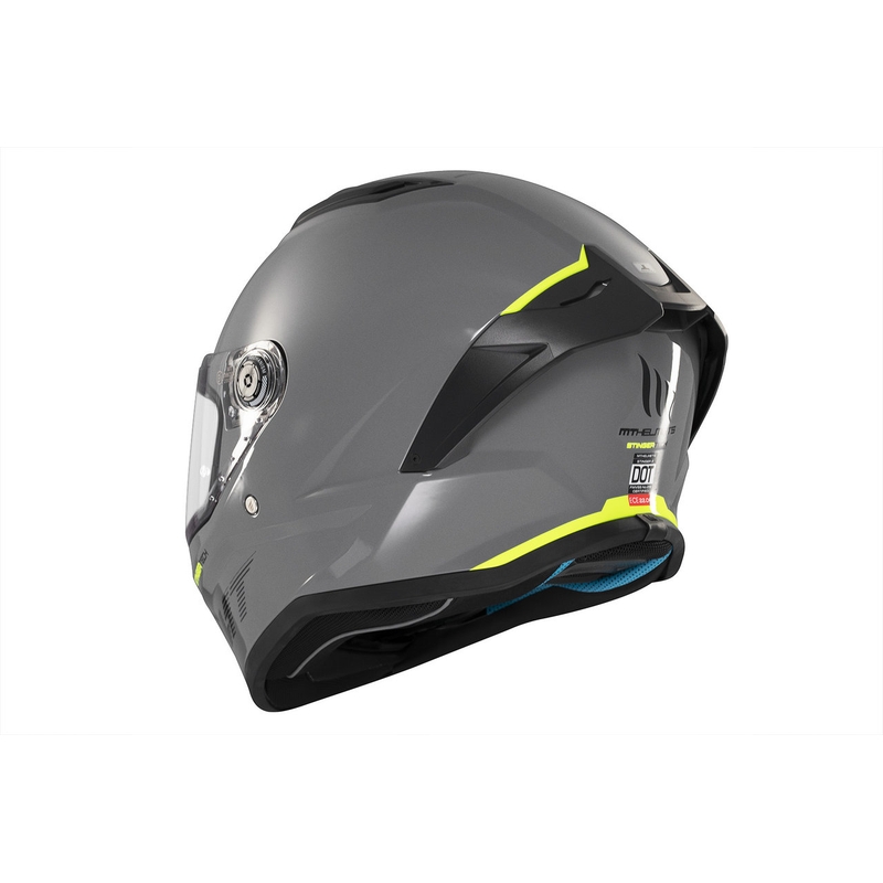 MT Stinger 2 Solid Gloss Grey Integral motorcykelhjelm