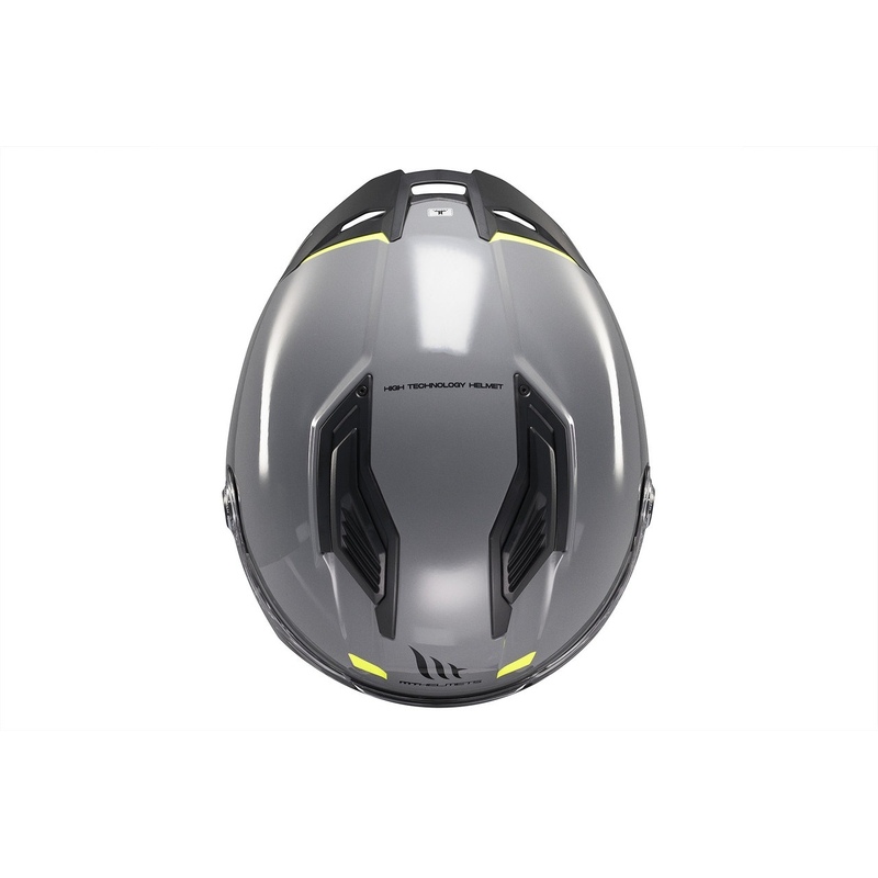MT Stinger 2 Solid Gloss Grey Integral motorcykelhjelm