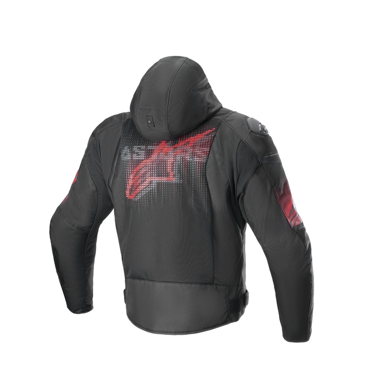 Alpinestars Zaca Air Venom Vandtæt Sort/Fluorød Motorcykeljakke