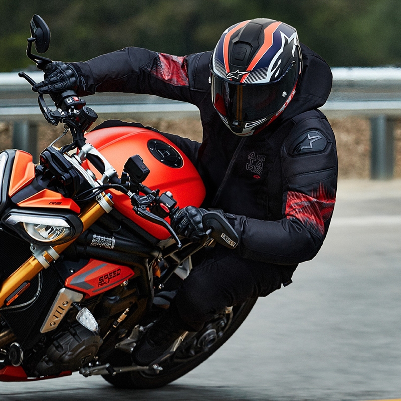 Alpinestars Zaca Air Venom Vandtæt Sort/Fluorød Motorcykeljakke