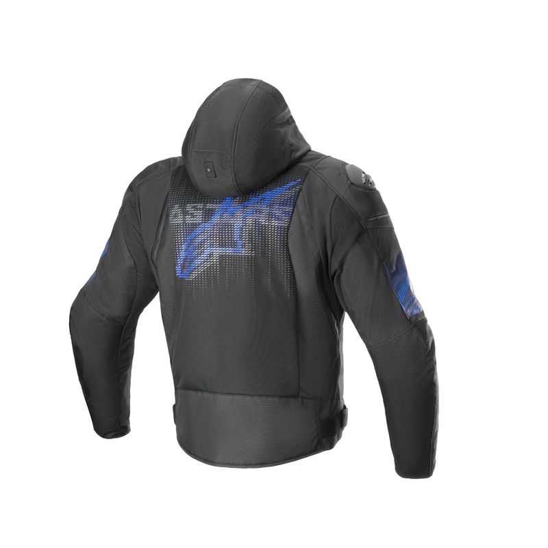 Alpinestars Zaca Air Venom Vandtæt Sort/Fluo Blå Motorcykeljakke