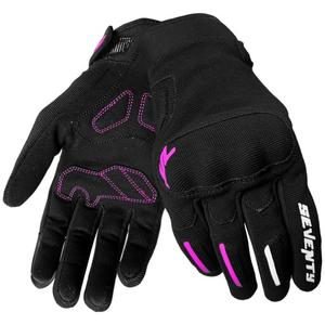 Motorcykelhandsker til kvinder Seventy Degrees SD-C42 Asphalt sort og pink