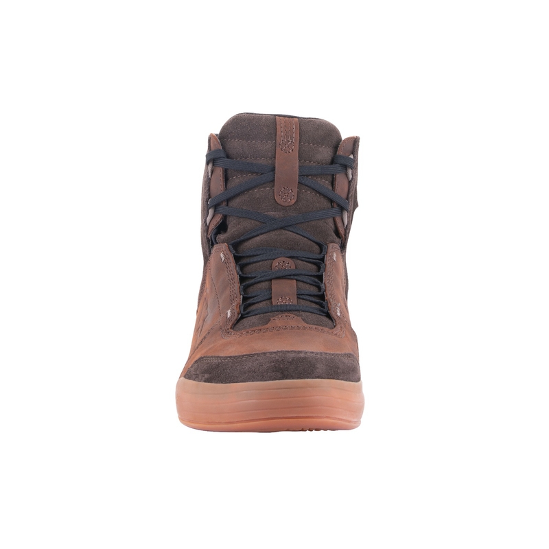 Alpinestars Chrome Crafted Drystar Brown Rubber motorcykelstøvler