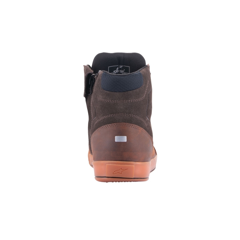Alpinestars Chrome Crafted Drystar Brown Rubber motorcykelstøvler