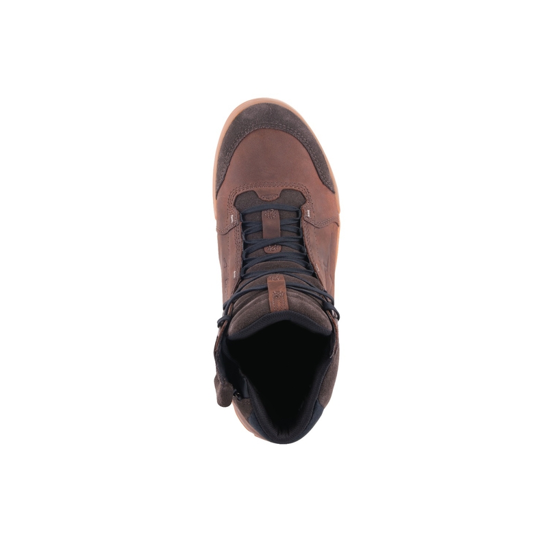 Alpinestars Chrome Crafted Drystar Brown Rubber motorcykelstøvler