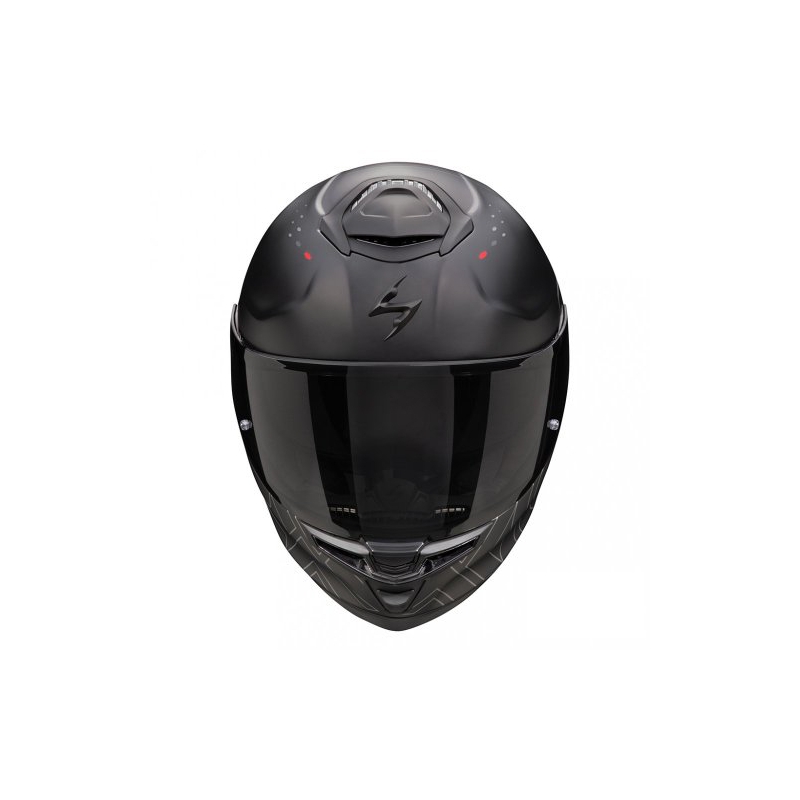 Integreret motorcykelhjelm Scorpion EXO-GT SP AIR TECHLANE sort-grå-rød udsalg