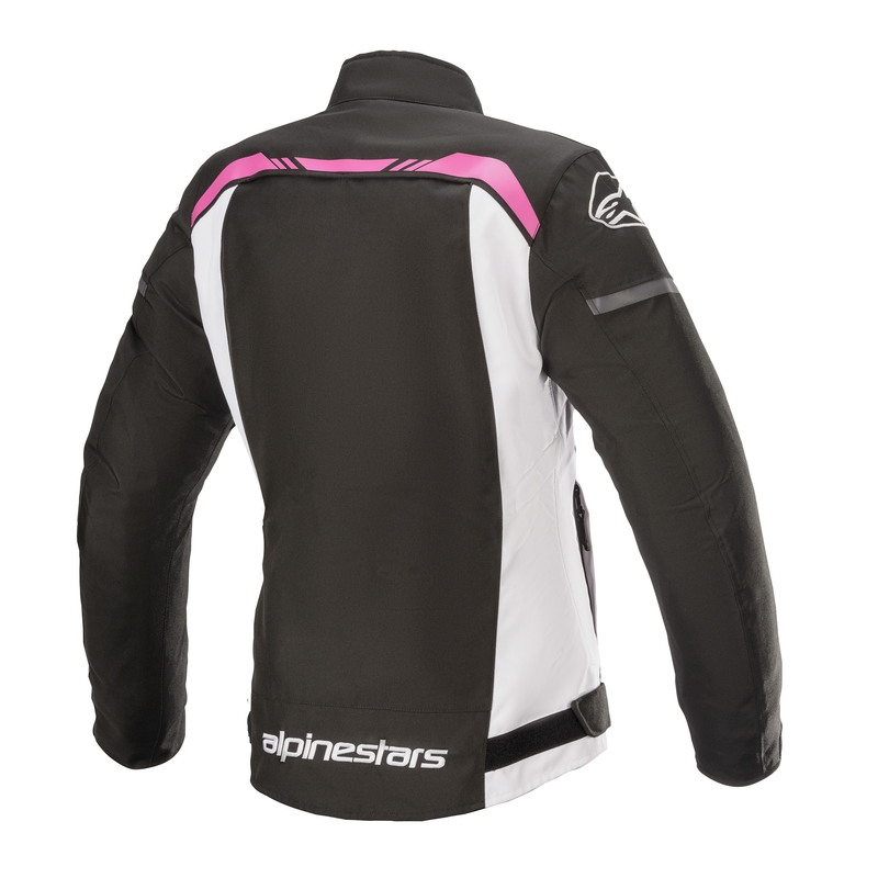 Alpinestars Stella T-SPS vandtæt motorcykeljakke til kvinder i sort, hvid og pink