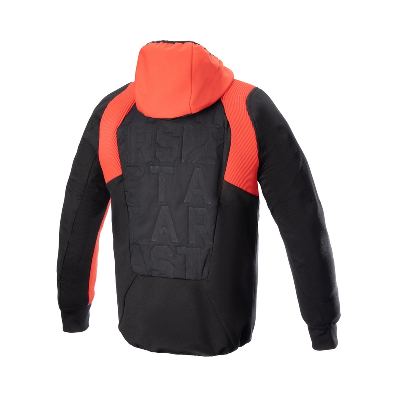Alpinestars MO.ST.EQ Hybrid motorcykelsweatshirt sort-rød