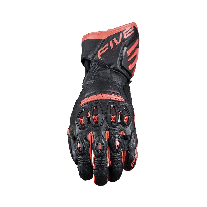 Motorcykelhandsker FIVE RFX3 EVO sort-fluoro rød