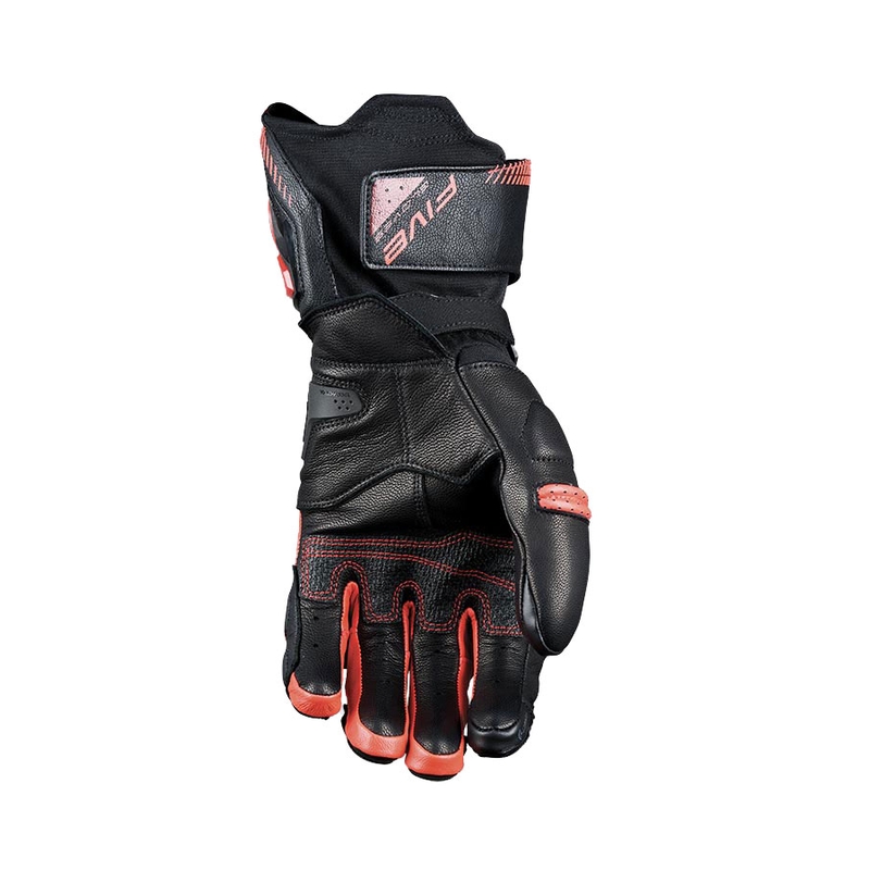 Motorcykelhandsker FIVE RFX3 EVO sort-fluoro rød