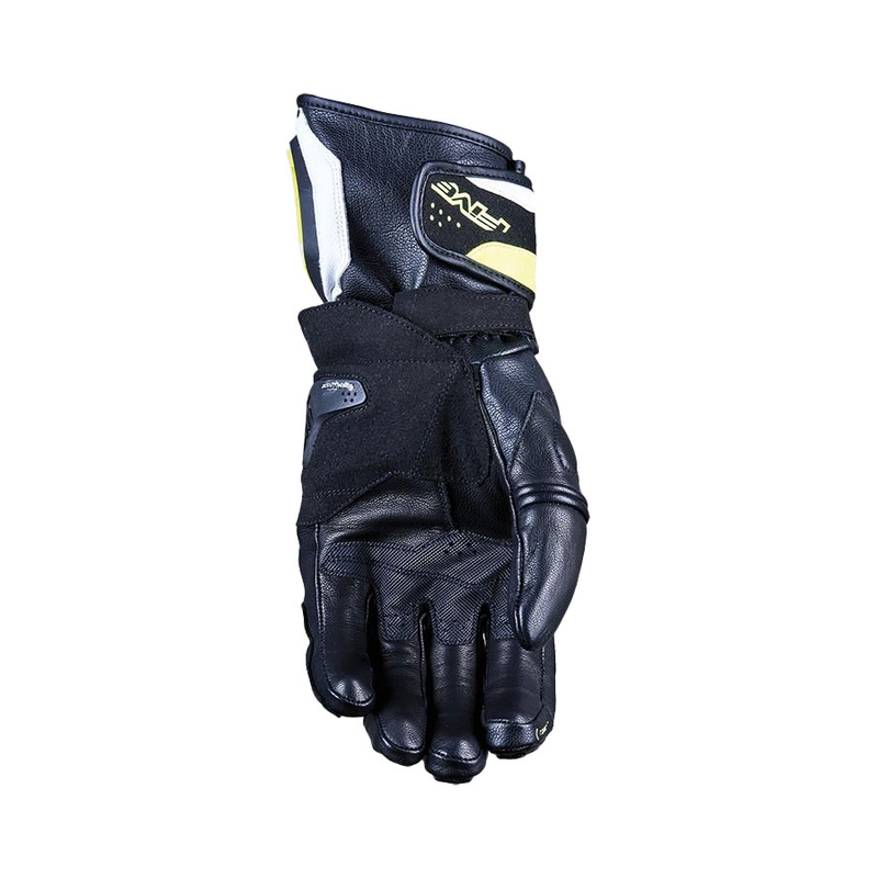 Motorcykelhandsker FIVE RFX4 EVO hvid-fluogul