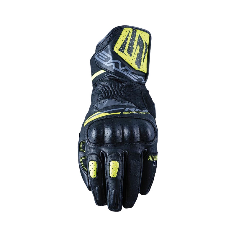 Motorcykelhandsker FIVE RFX Sport sort-fluogul