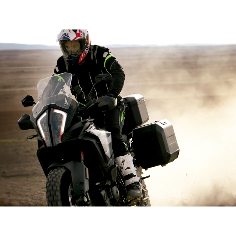 Topkuffert i aluminium til motorcykel SHAD Terra TR48 BLACK EDITION - II. kvalitet