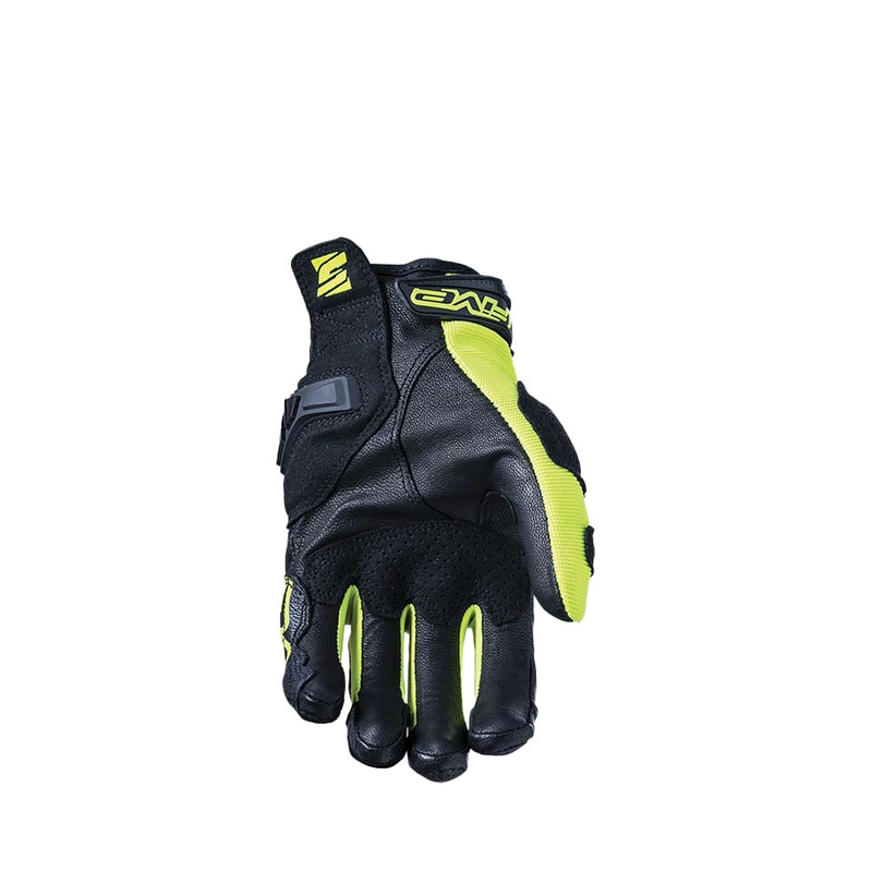 Motorcykelhandsker FIVE SF3 sort-fluogul udsalg