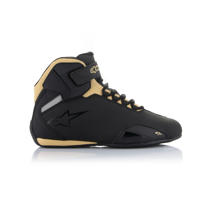 Alpinestars Stella Sector Black-Champagne motorcykelstøvler til kvinder
