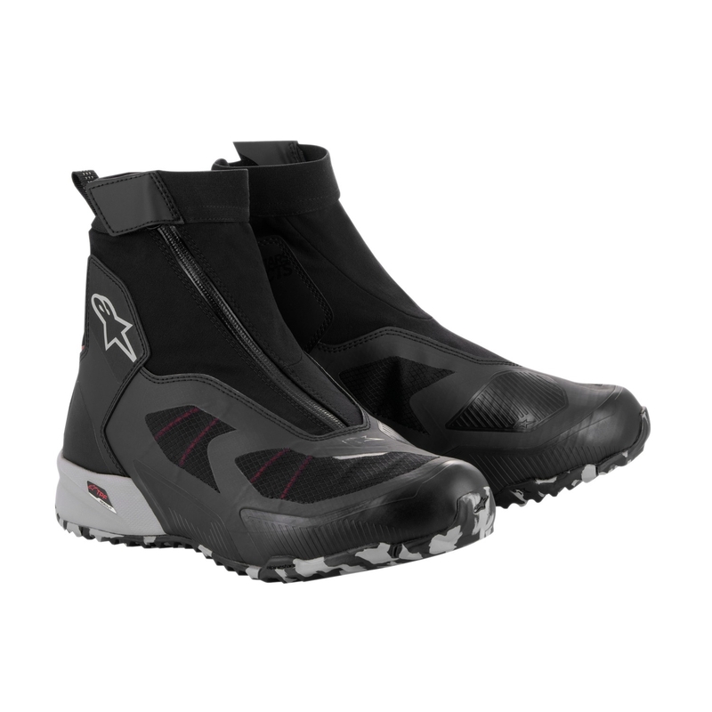 Alpinestars CR-8 Gore-Tex sort-grå-røde motorcykelstøvler