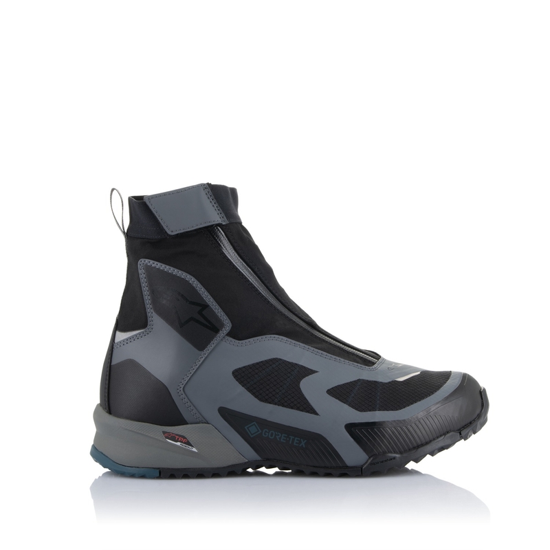 Alpinestars CR-8 Gore-Tex sort-grå-blå motorcykelstøvler