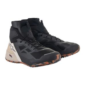 Alpinestars CR-1 sorte og lysebrune motorcykelstøvler