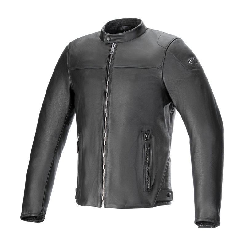 Alpinestars Blacktrack sort motorcykeljakke i læder