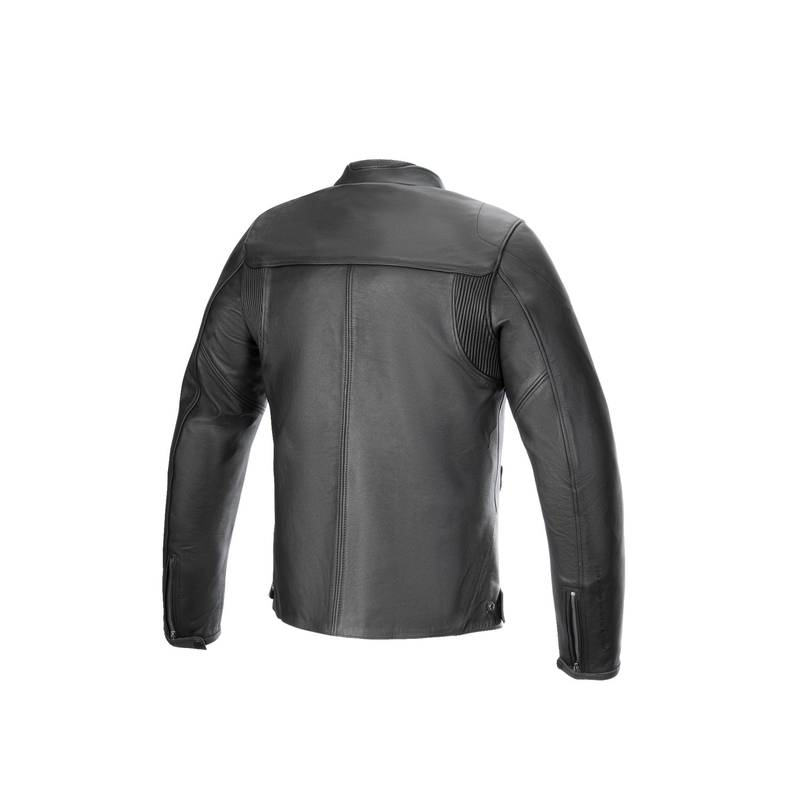 Alpinestars Blacktrack sort motorcykeljakke i læder