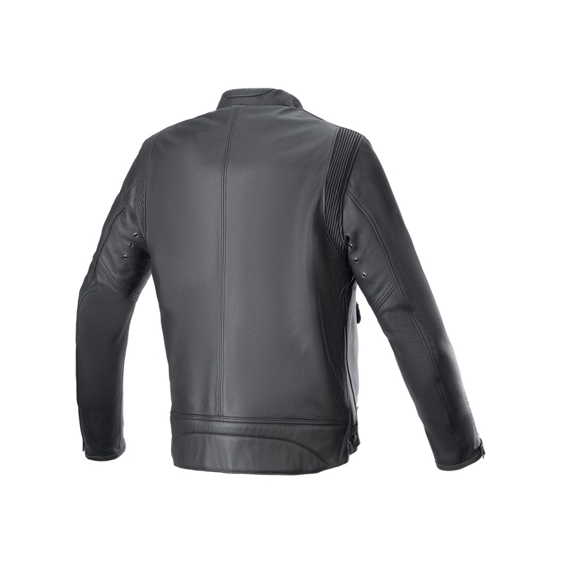Alpinestars Dyno sort-rød-beige motorcykeljakke i læder
