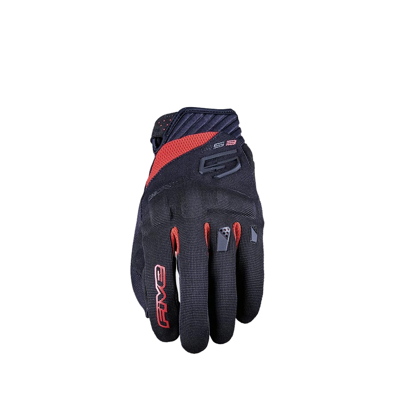 Motorcykelhandsker FIVE RS3 EVO sort-rød