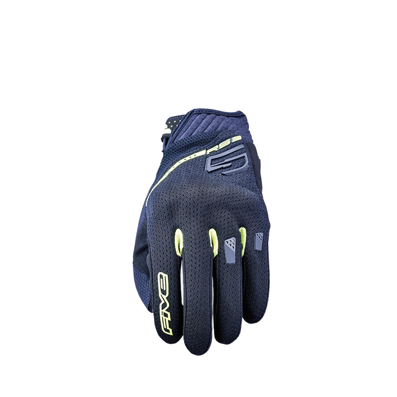 Motorcykelhandsker FIVE RS3 EVO Airflow sort-fluogul
