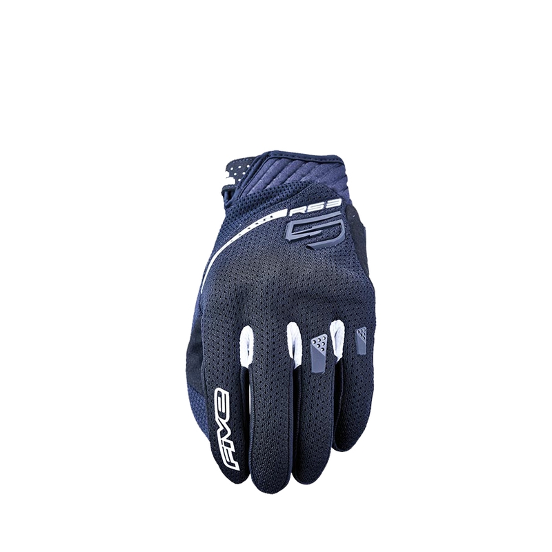Motorcykelhandsker FIVE RS3 EVO Airflow sort og hvid