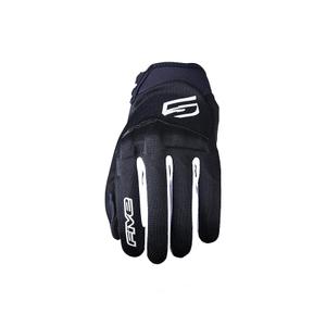 Motorcykelhandsker FIVE Globe EVO sort og hvid