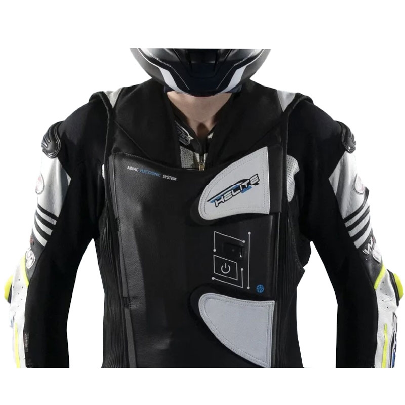 Helite e-GP AIR airbag vest sort