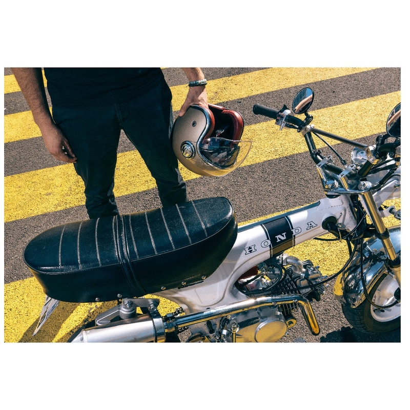 Åben motorcykelhjelm NOX PREMIUM Heritage mat sort