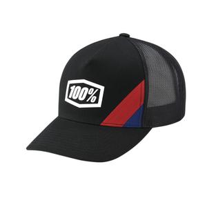 100% Cornestone X-Fit Trucker-kasket sort