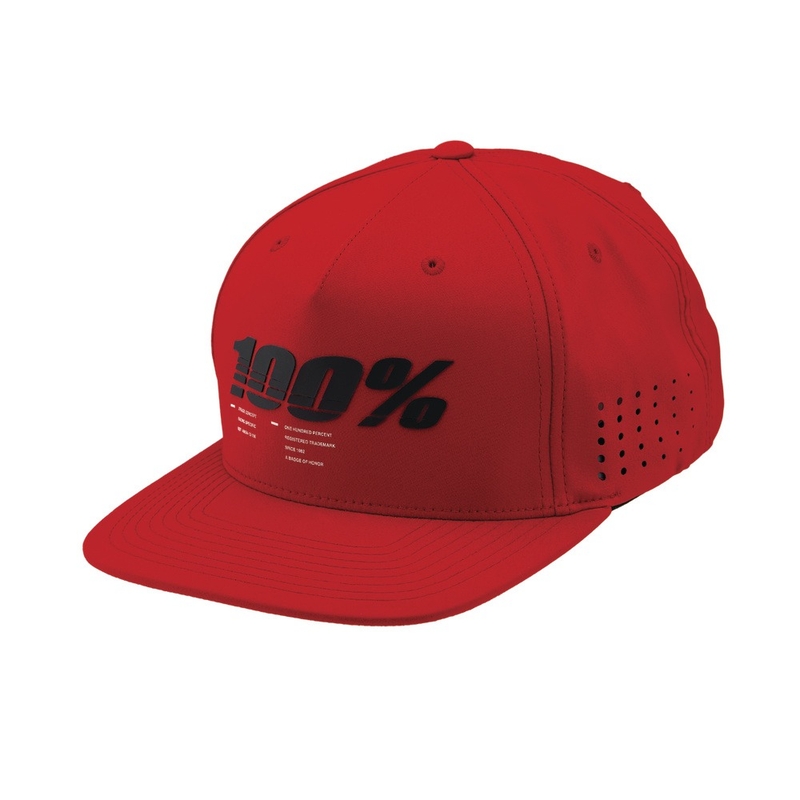 100% Drive Snapback-kasket rød