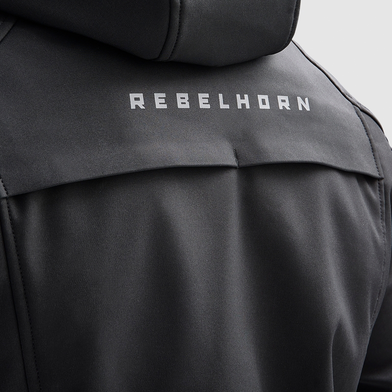 Softshell motorcykeljakke Rebelhorn Slash Sort