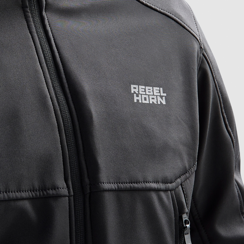 Softshell motorcykeljakke Rebelhorn Slash Sort