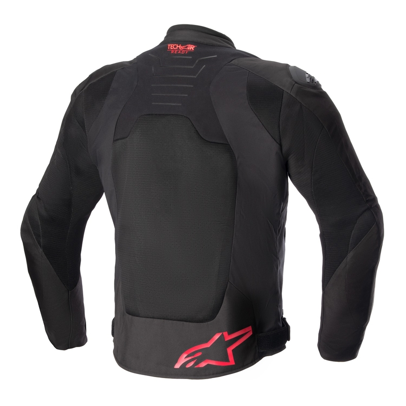 Alpinestars SMX Air sort-fluorrød motorcykeljakke