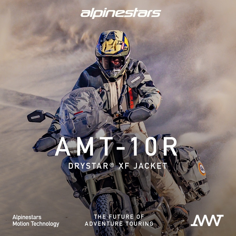 Alpinestars AMT-10R Drystar XF motorcykeljakke sand-sort-pink