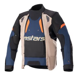 Alpinestars Halo Drystar Dark Blue-Khaki-Orange-Black motorcykeljakke