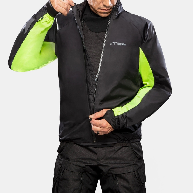 Alpinestars Halo Drystar Dark Blue-Khaki-Orange-Black motorcykeljakke