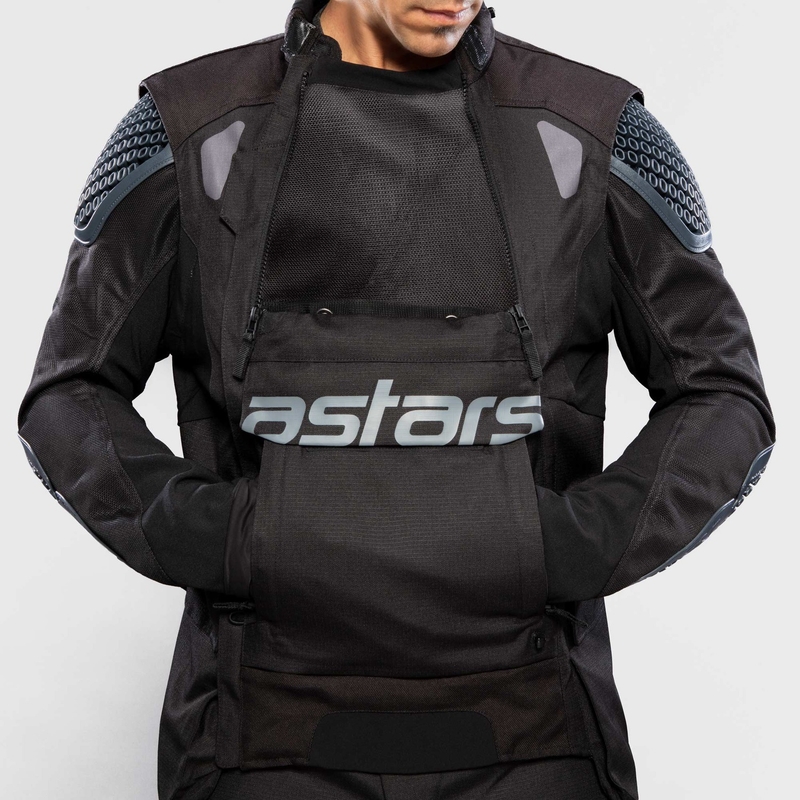 Alpinestars Halo Drystar Dark Blue-Khaki-Orange-Black motorcykeljakke