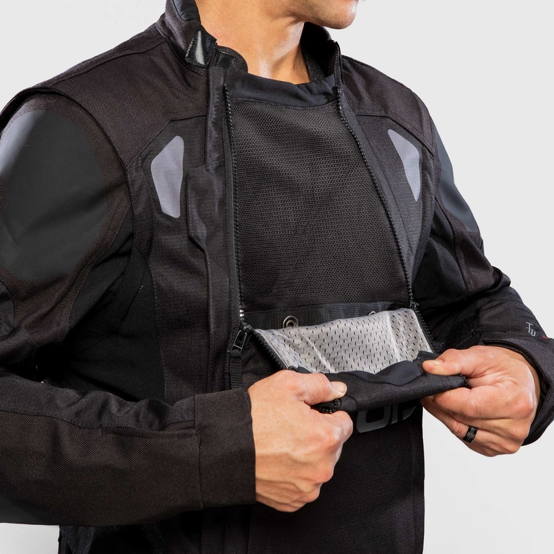Alpinestars Halo Drystar Dark Blue-Khaki-Orange-Black motorcykeljakke