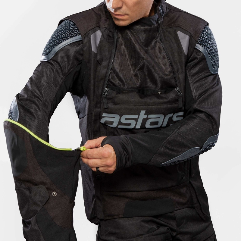Alpinestars Halo Drystar Dark Blue-Khaki-Orange-Black motorcykeljakke