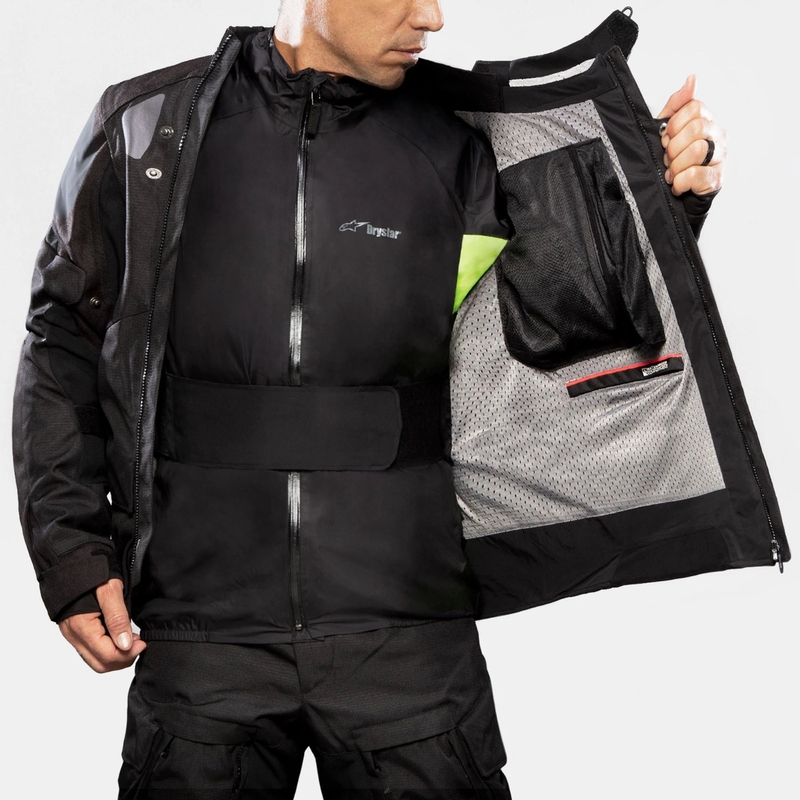 Alpinestars Halo Drystar Dark Blue-Khaki-Orange-Black motorcykeljakke