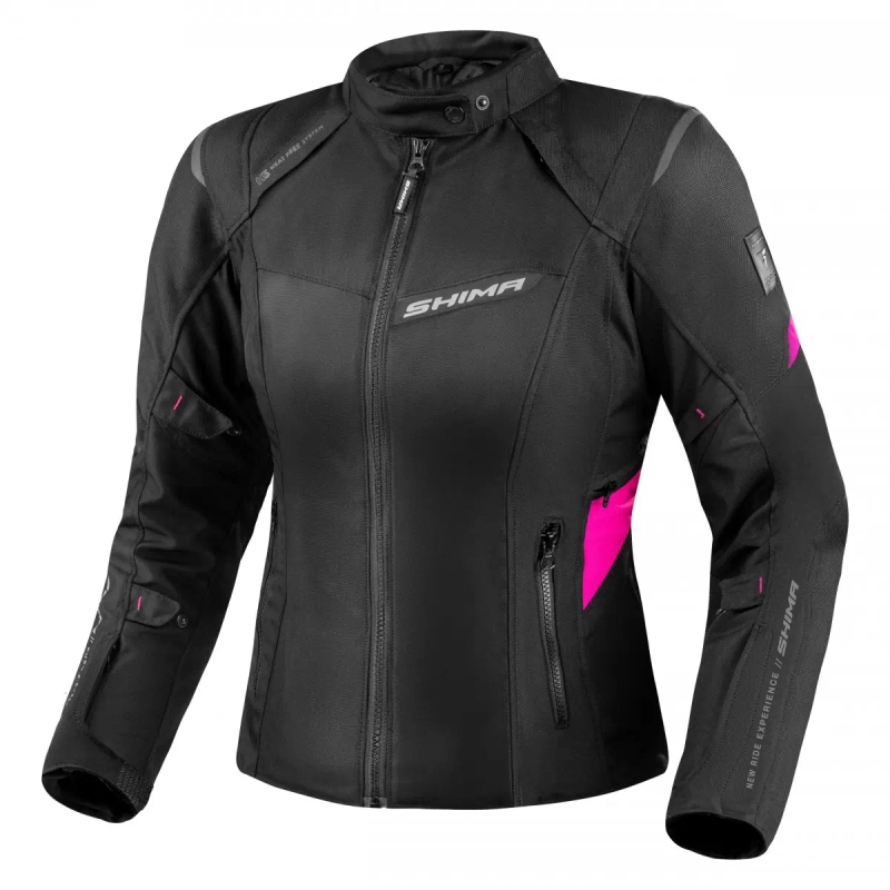 Shima Rush 2.0 motorcykeljakke til kvinder i sort og pink