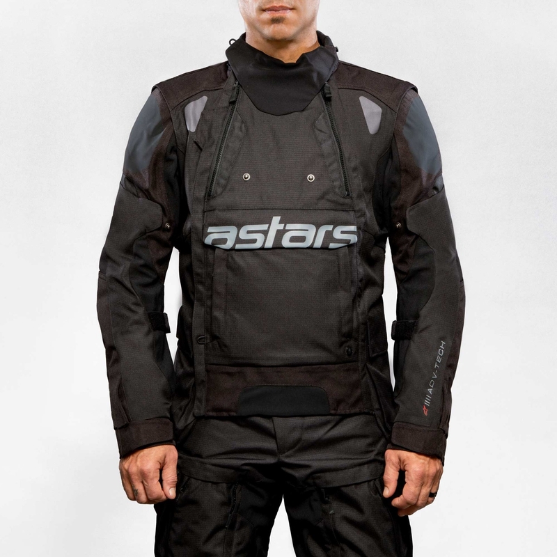 Alpinestars Halo Drystar khaki-beige-fluogul motorcykeljakke