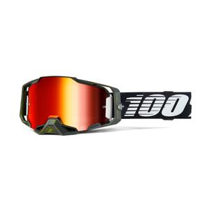 Motocrossbriller 100% - USA ARMEGA Soledad rød plexi