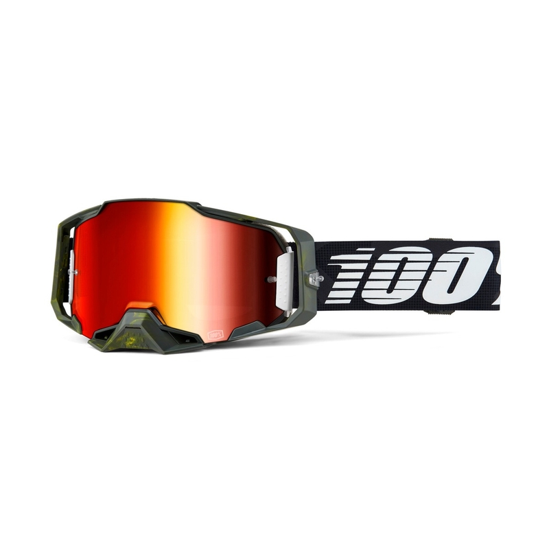 Motocrossbriller 100% - USA ARMEGA Soledad rød plexi