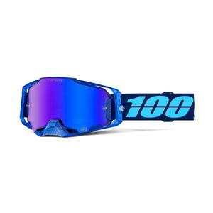 Motocrossbriller 100% - USA ARMEGA COUPE - Hyper blue plexi